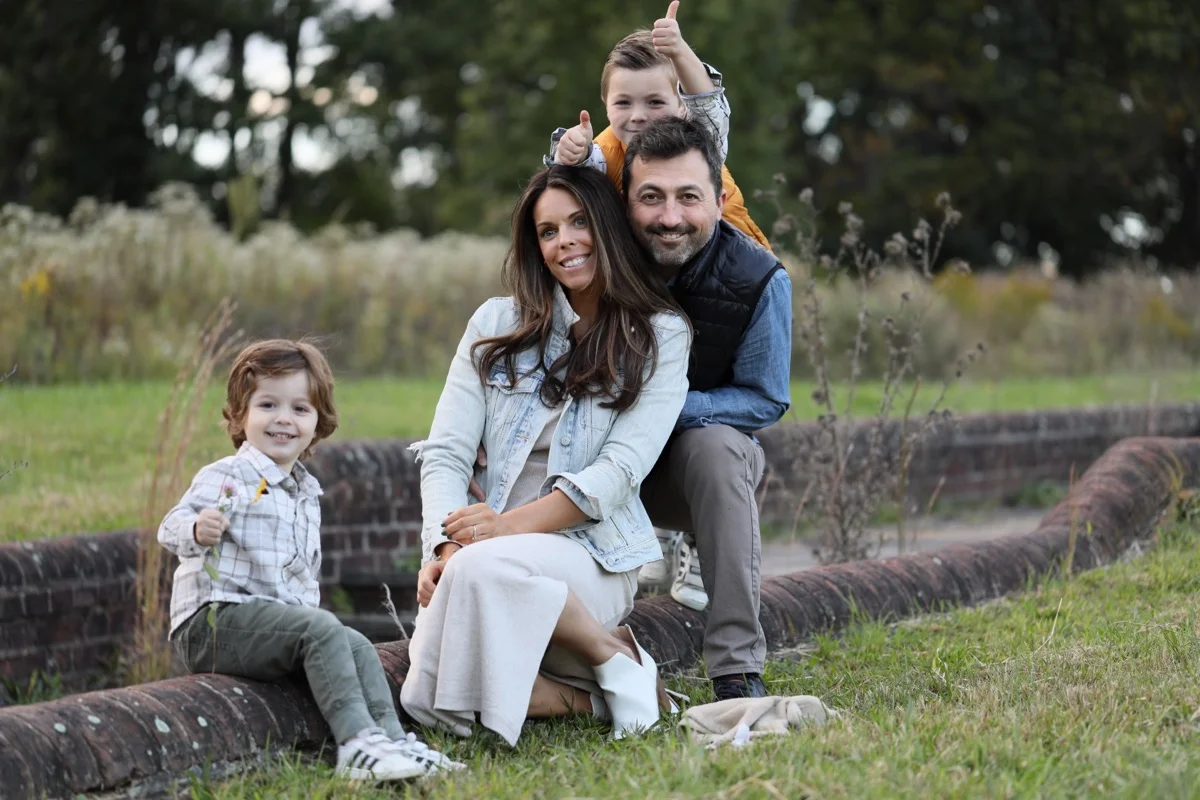 George, Caitlin and their two sons, owners of Piazza Presto in Limerick PA